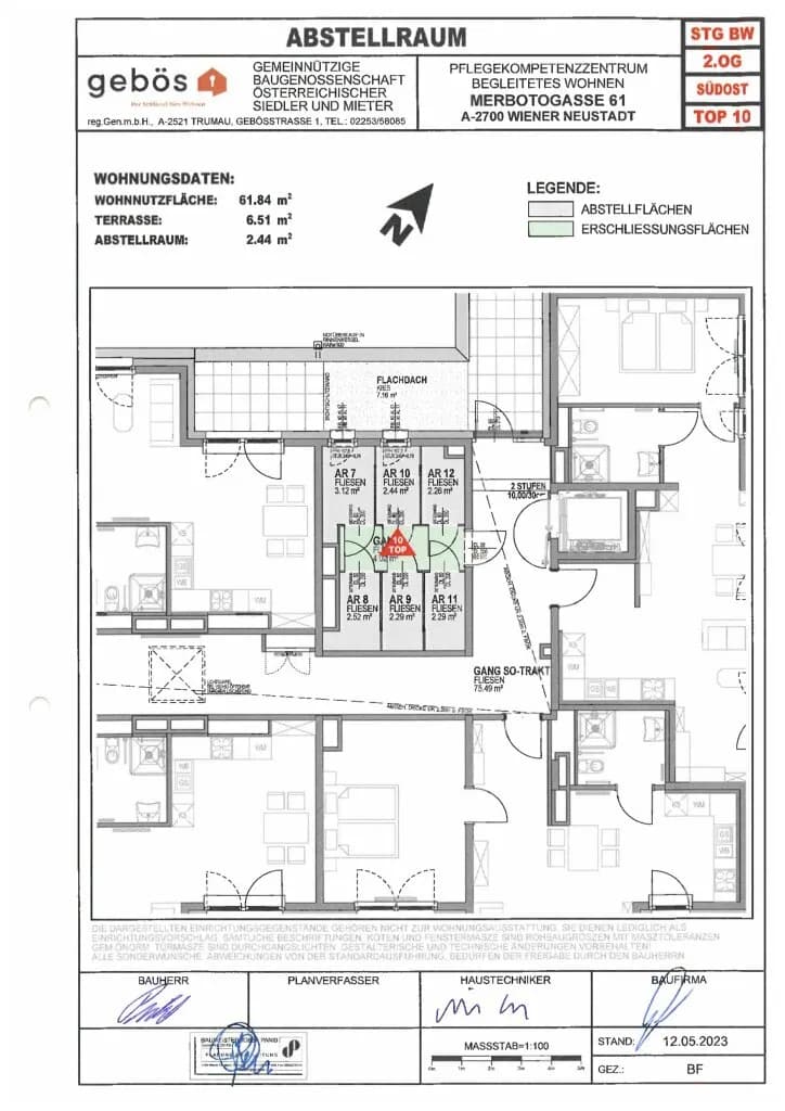 2-Zimmer-Wohnung mieten in Wiener Neustadt – 61,84 m², € 1.310 – Bild 17 von 19
