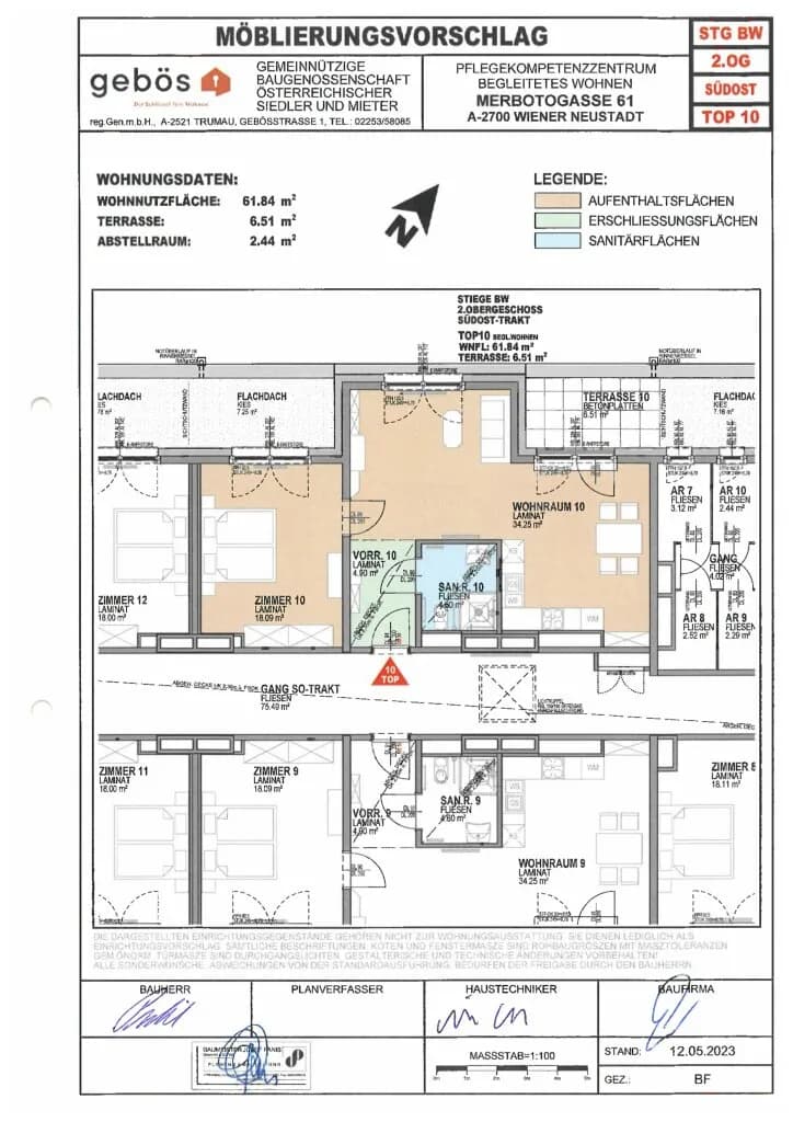 2-Zimmer-Wohnung mieten in Wiener Neustadt – 61,84 m², € 1.310 – Bild 19 von 19