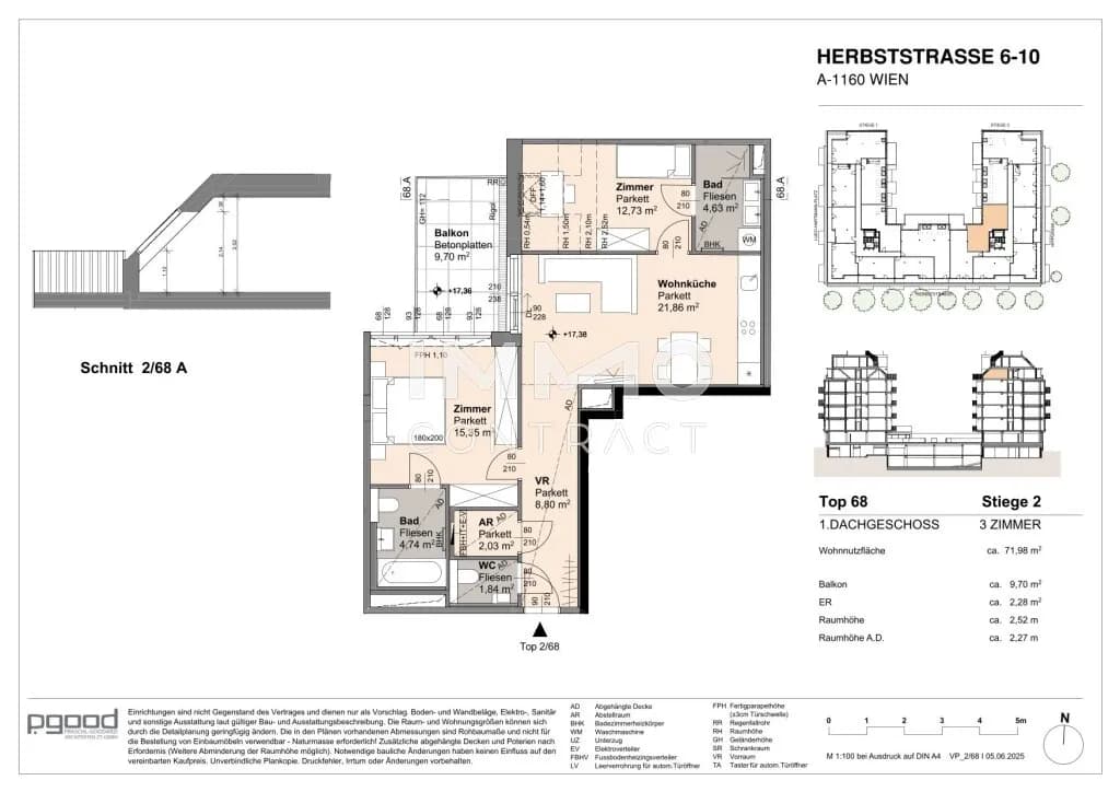 2-Zimmer-Wohnung kaufen in Wien – 73,15 m², € 571.500 – Bild 12 von 12