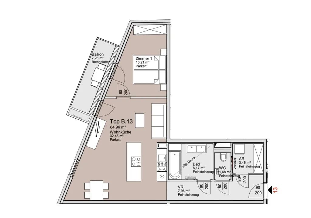 2-Zimmer-Wohnung kaufen in Wien – 64,96 m², € 385.000 – Bild 12 von 12