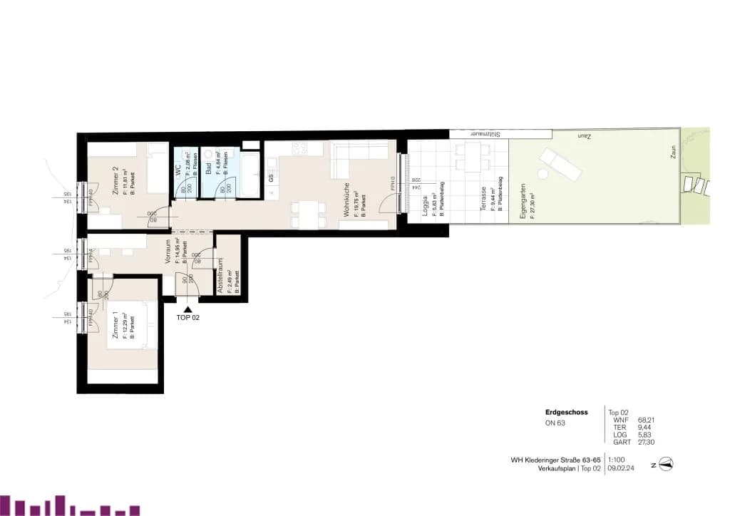 3-Zimmer-Wohnung kaufen in Wien – 68,18 m², € 399.000 – Bild 3 von 5