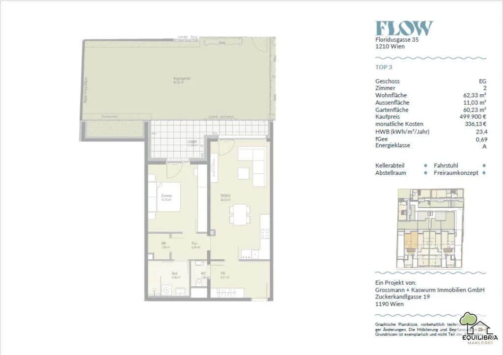 2-Zimmer-Wohnung kaufen in Wien – 62,33 m², € 499.900 – Bild 10 von 10