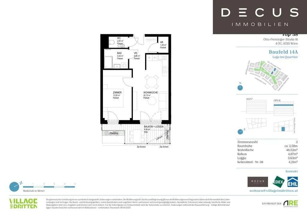 2-Zimmer-Wohnung kaufen in Wien – 48,52 m², € 410.000 – Bild 10 von 10