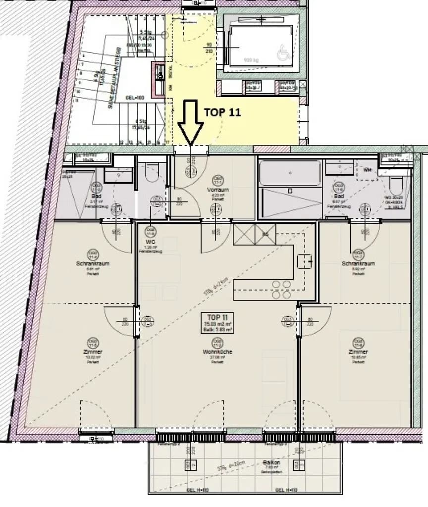 3-Zimmer-Wohnung kaufen in Wien – 75,03 m², € 799.000 – Bild 13 von 13