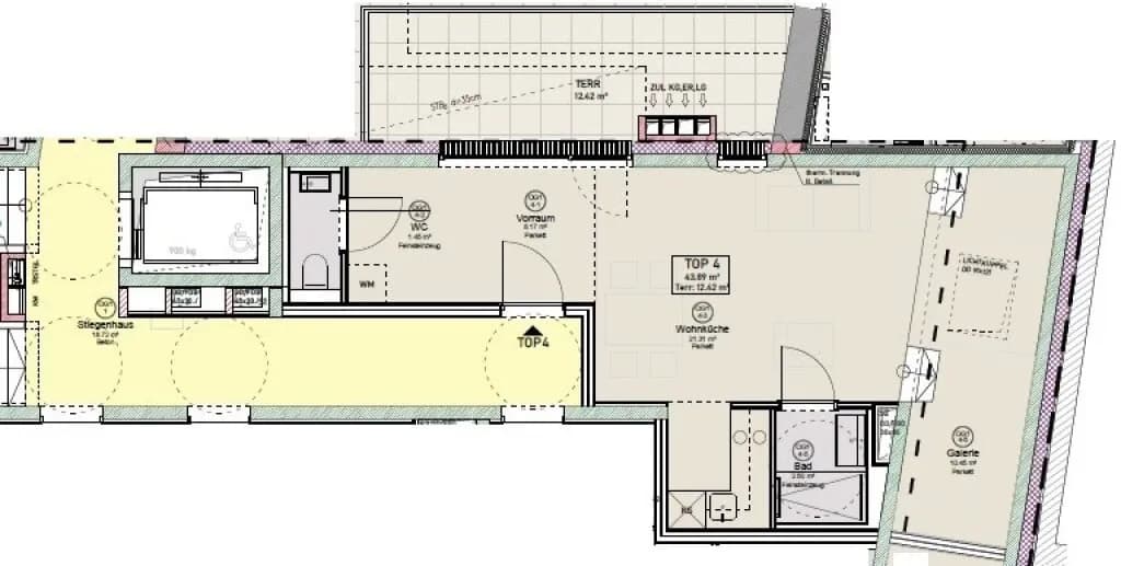 1-Zimmer-Wohnung kaufen in Wien – 43,89 m², € 426.550 – Bild 8 von 8