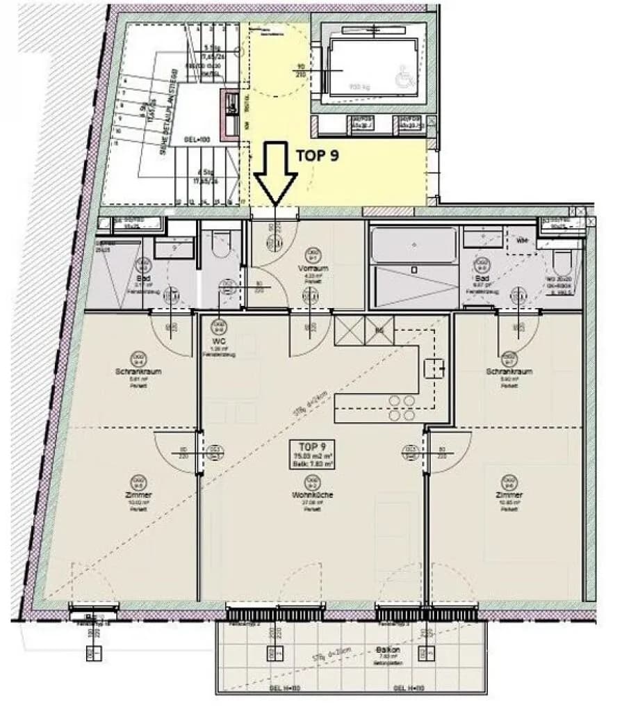 3-Zimmer-Wohnung kaufen in Wien – 75 m², € 755.250 – Bild 12 von 12