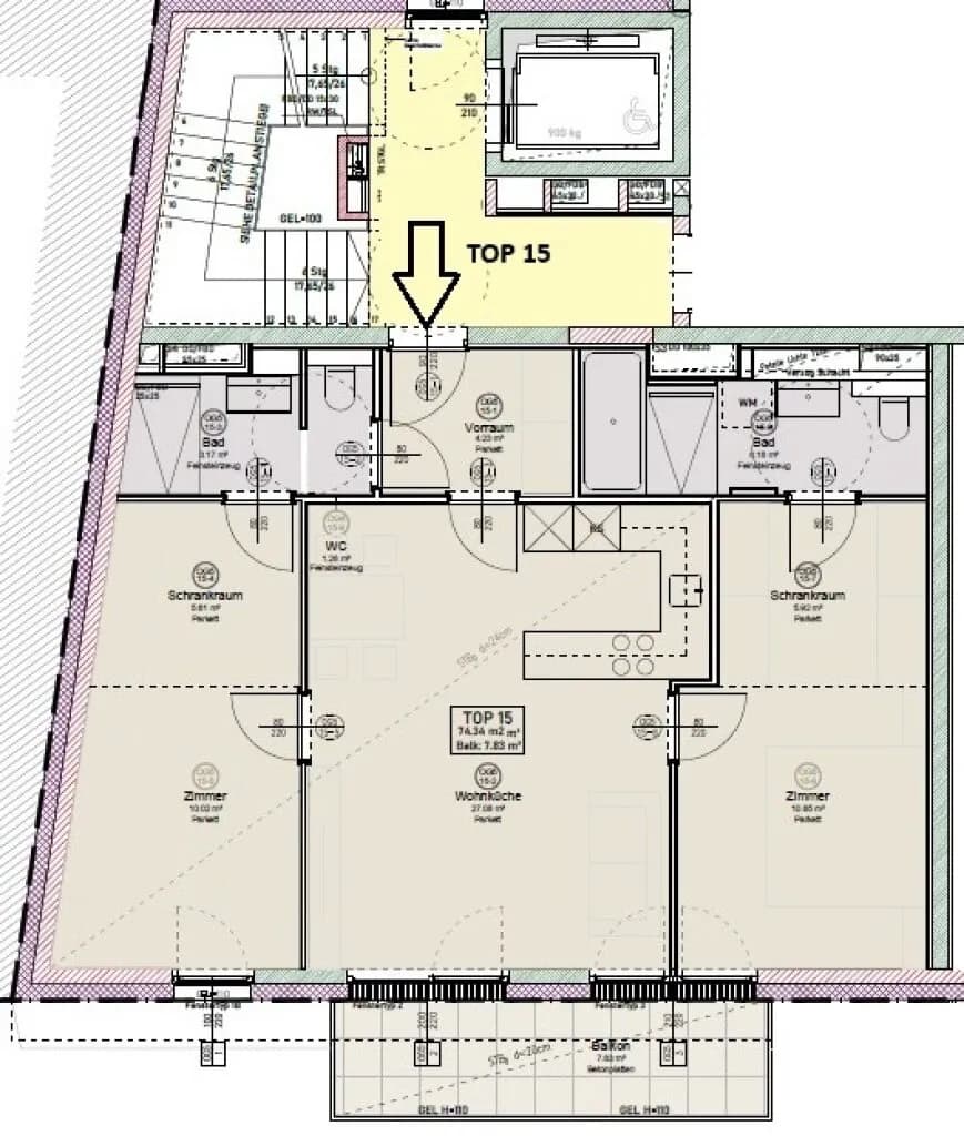3-Zimmer-Wohnung kaufen in Wien – 74,34 m², € 879.000 – Bild 11 von 11