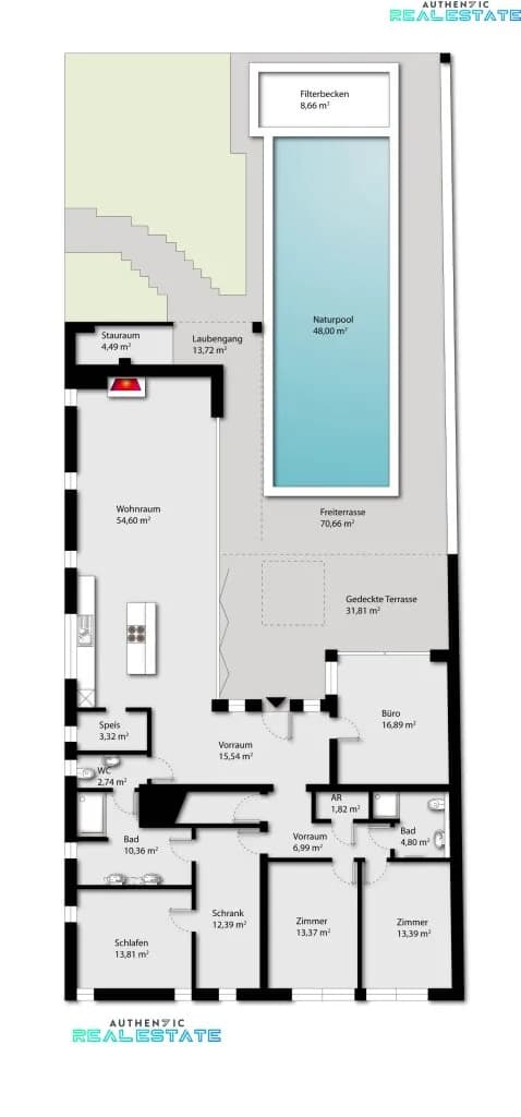 6-Zimmer-Haus kaufen in Mattersburg – 221,22 m², € 599.000 – Bild 39 von 41