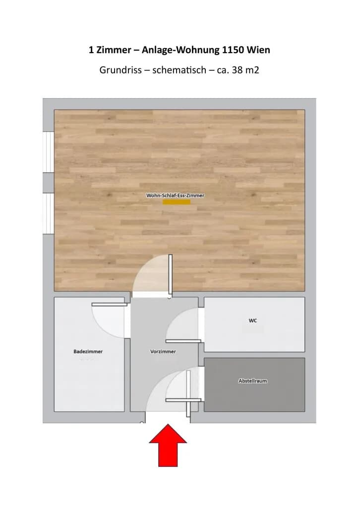 Immobilie kaufen in Wien – 38 m², € 185.000 – Bild 9 von 9