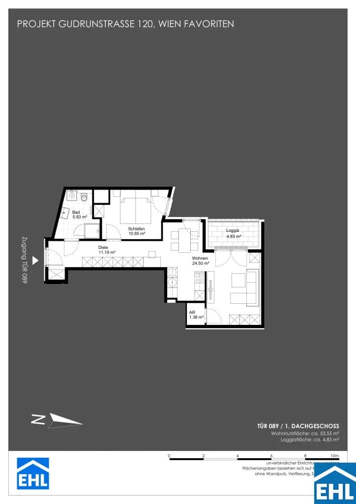 2-Zimmer-Wohnung kaufen in Wien – 53,55 m², € 339.900 – Bild 13 von 13