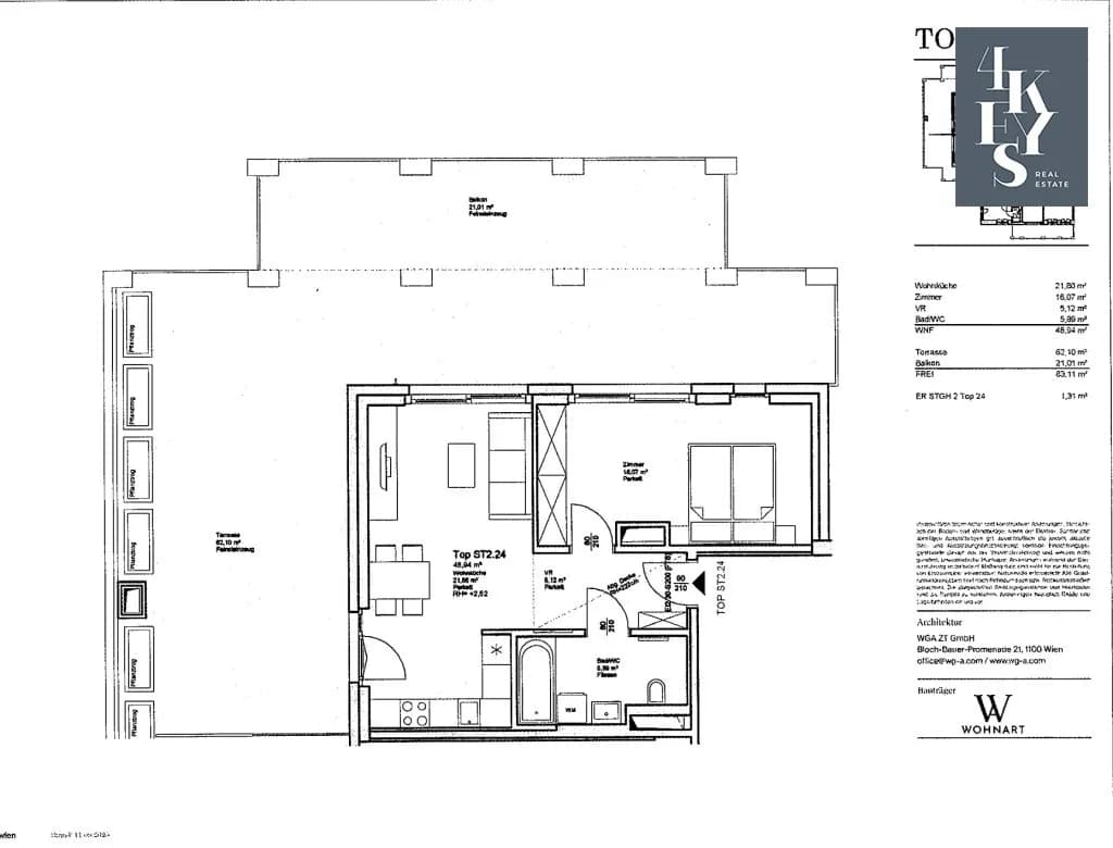 2-Zimmer-Wohnung mieten in Wien – 48,94 m², € 1.600 – Bild 31 von 31