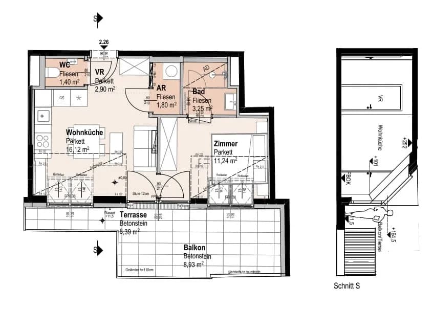 2-Zimmer-Wohnung kaufen in Wien – 36,74 m², € 398.800 – Bild 14 von 14
