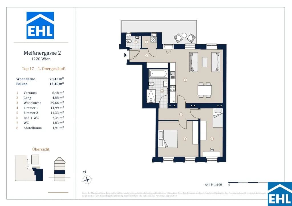 3-Zimmer-Wohnung kaufen in Wien – 78,42 m², € 489.000 – Bild 24 von 24