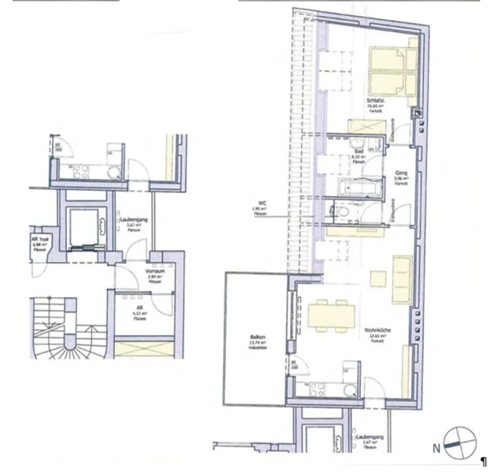 2-Zimmer-Wohnung mieten in Wien – 78 m², € 1.229 – Bild 3 von 32