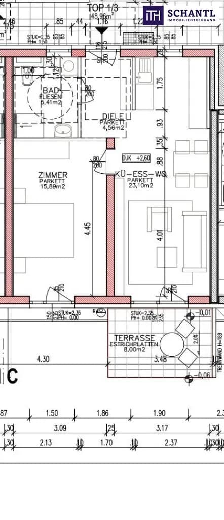 2-Zimmer-Wohnung mieten in Graz – 48,61 m², € 731 – Bild 13 von 13
