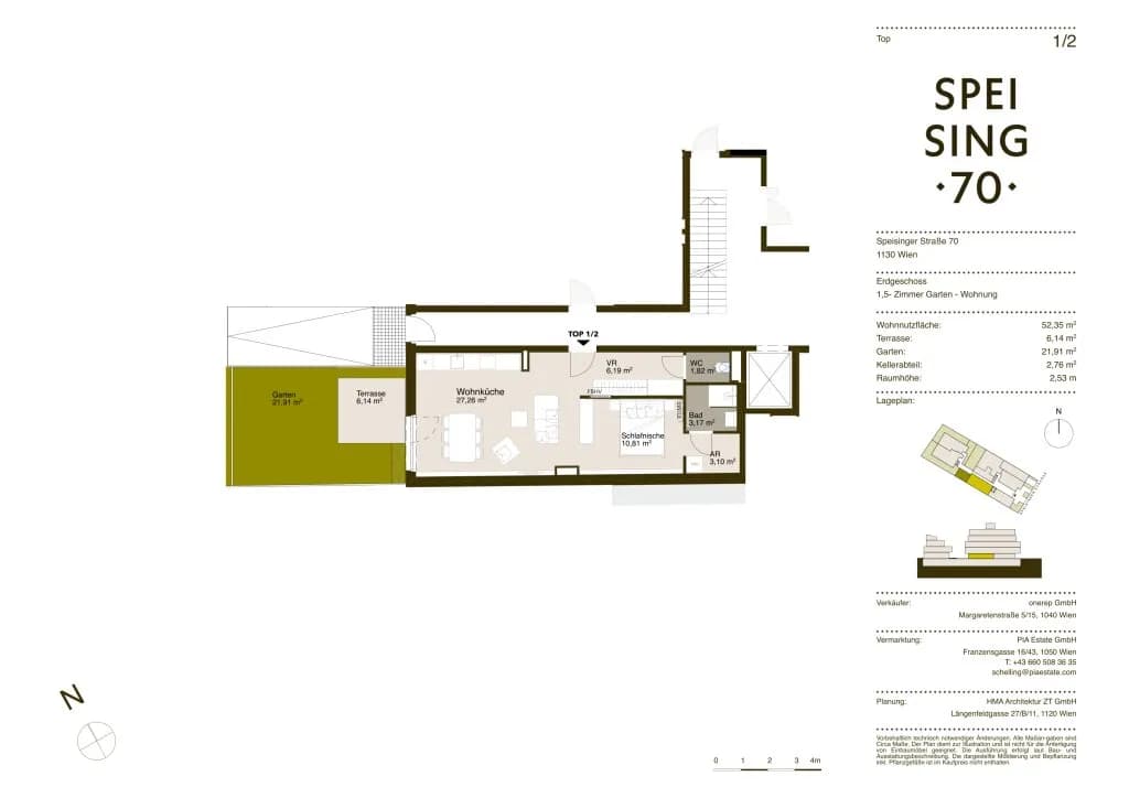 1-Zimmer-Wohnung kaufen in Wien – 51,29 m², € 364.000 – Bild 9 von 10