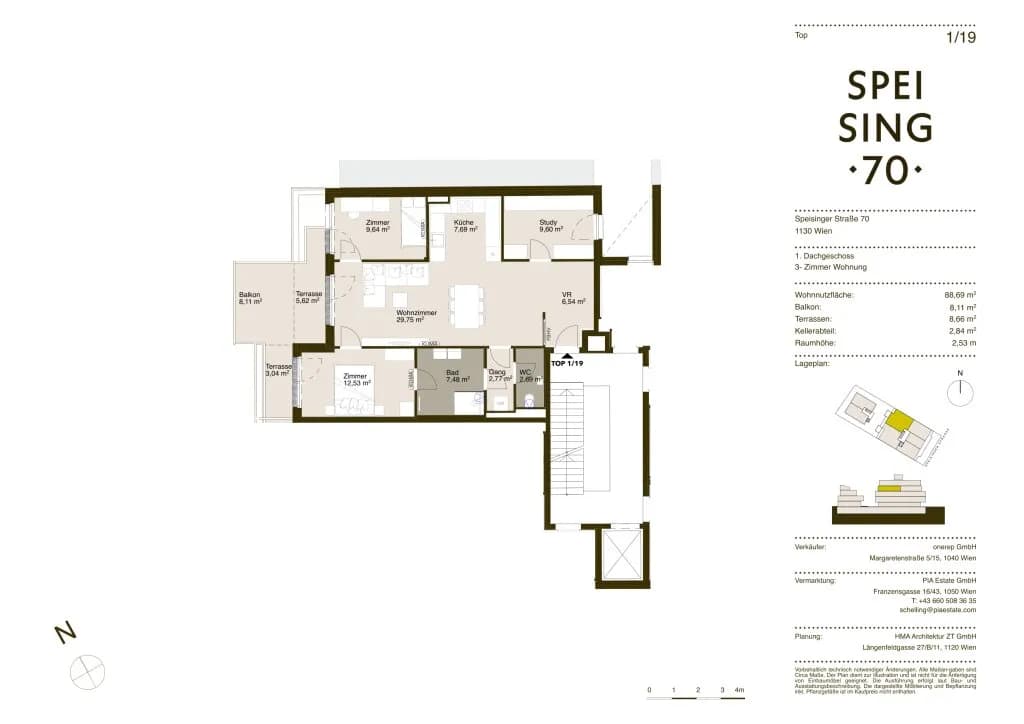 3-Zimmer-Wohnung kaufen in Wien – 88,3 m², € 860.000 – Bild 14 von 15