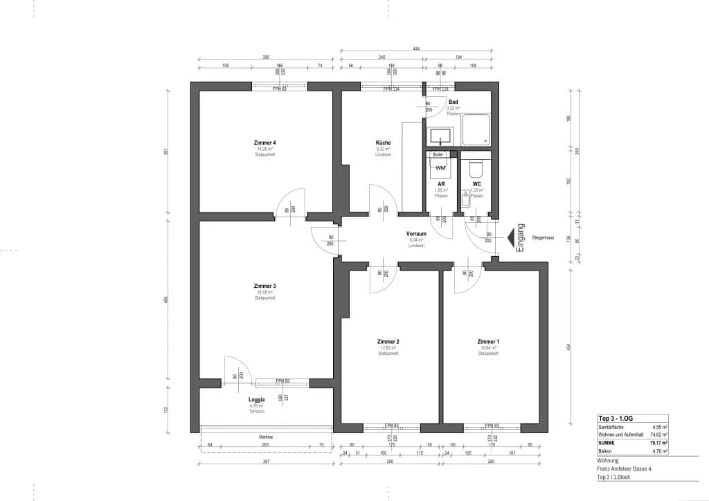 Wohnung kaufen in Weiz – 79,17 m², € 325.000 – Bild 19 von 21