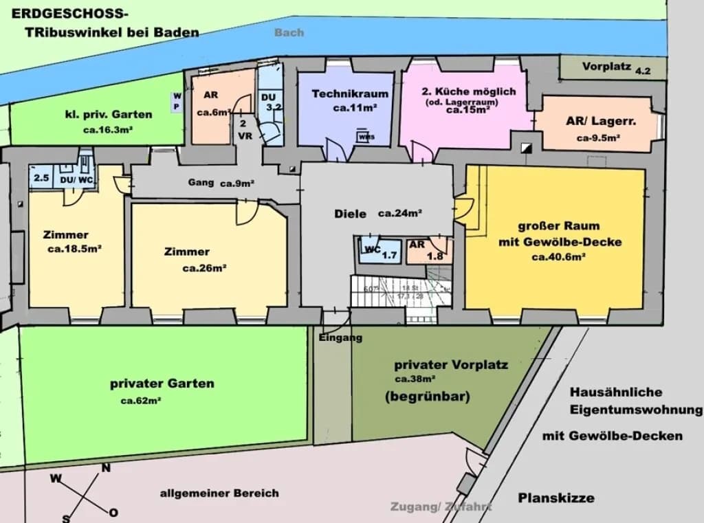 8-Zimmer-Immobilie kaufen in Baden – 354,82 m², € 930.000 – Bild 48 von 50