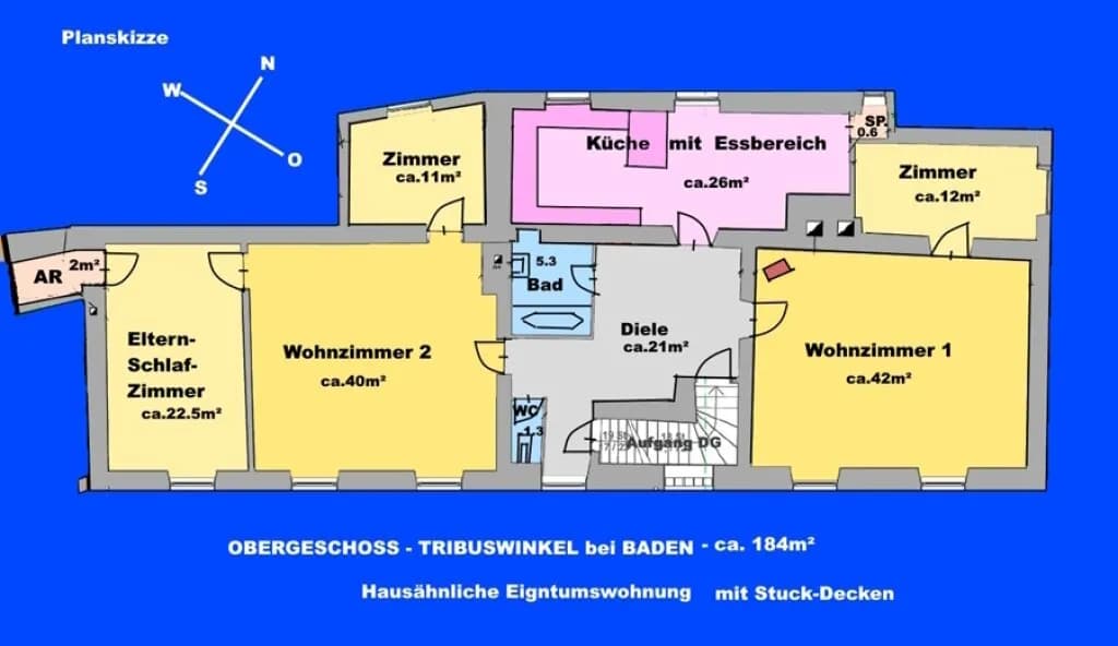 8-Zimmer-Immobilie kaufen in Baden – 354,82 m², € 930.000 – Bild 49 von 50