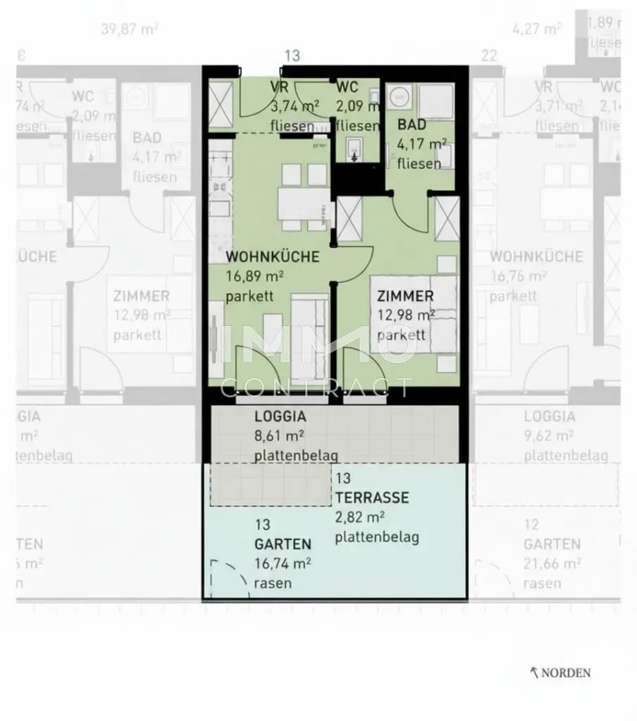 2-Zimmer-Wohnung kaufen in Wien – 39,87 m², € 255.500 – Bild 8 von 8