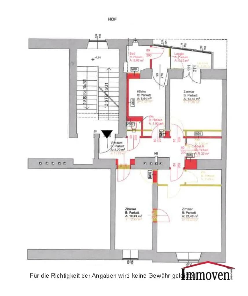 3-Zimmer-Wohnung mieten in Graz – 82 m², € 1.053 – Bild 13 von 13