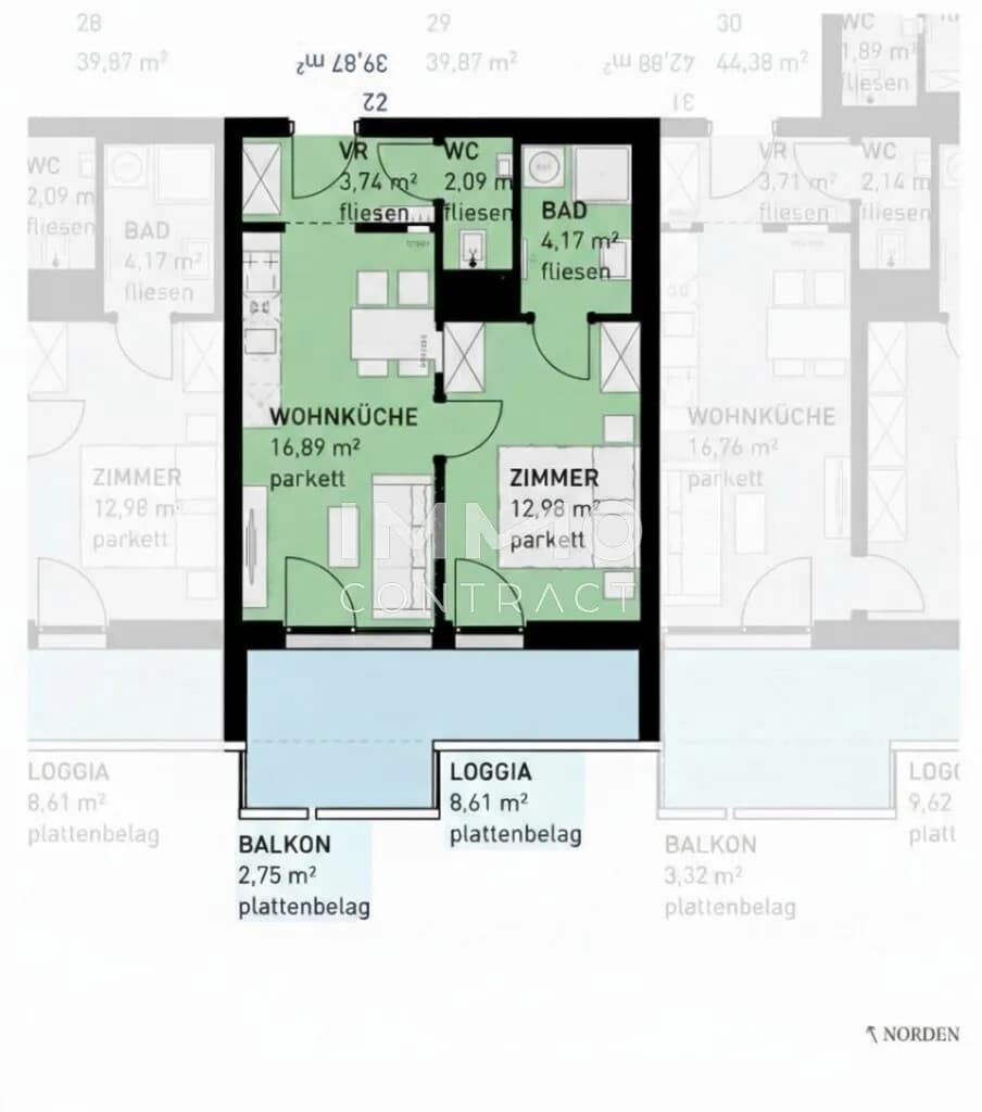 2-Zimmer-Wohnung kaufen in Wien – 39,87 m², € 265.500 – Bild 8 von 8