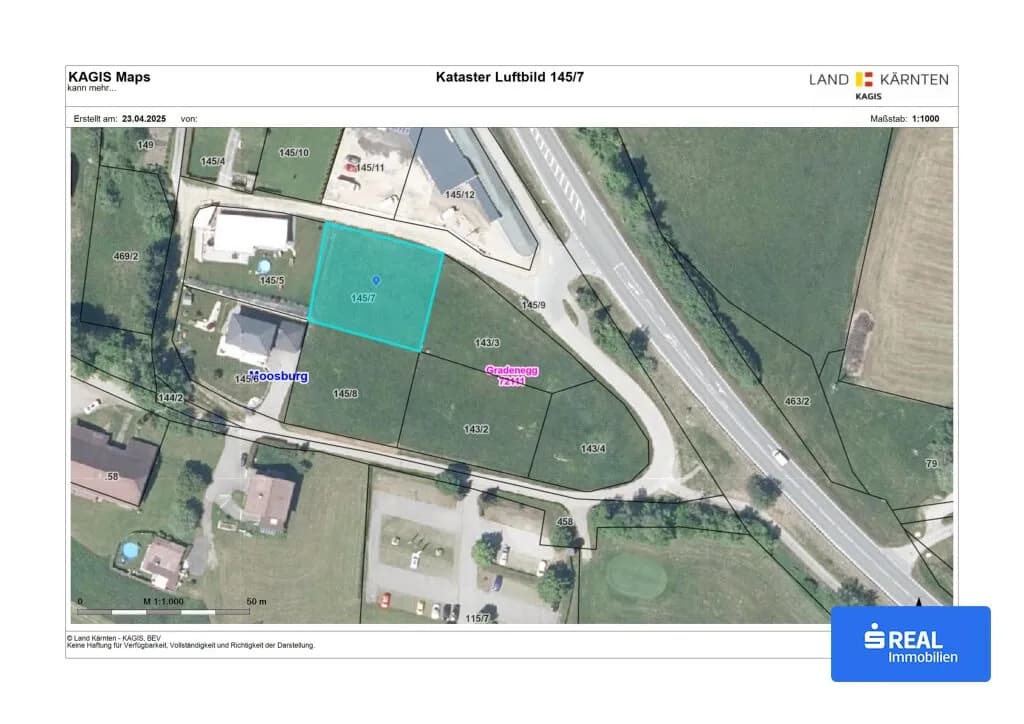 Grundstück kaufen in Klagenfurt Land – 996 m², € 185.000 – Bild 3 von 5