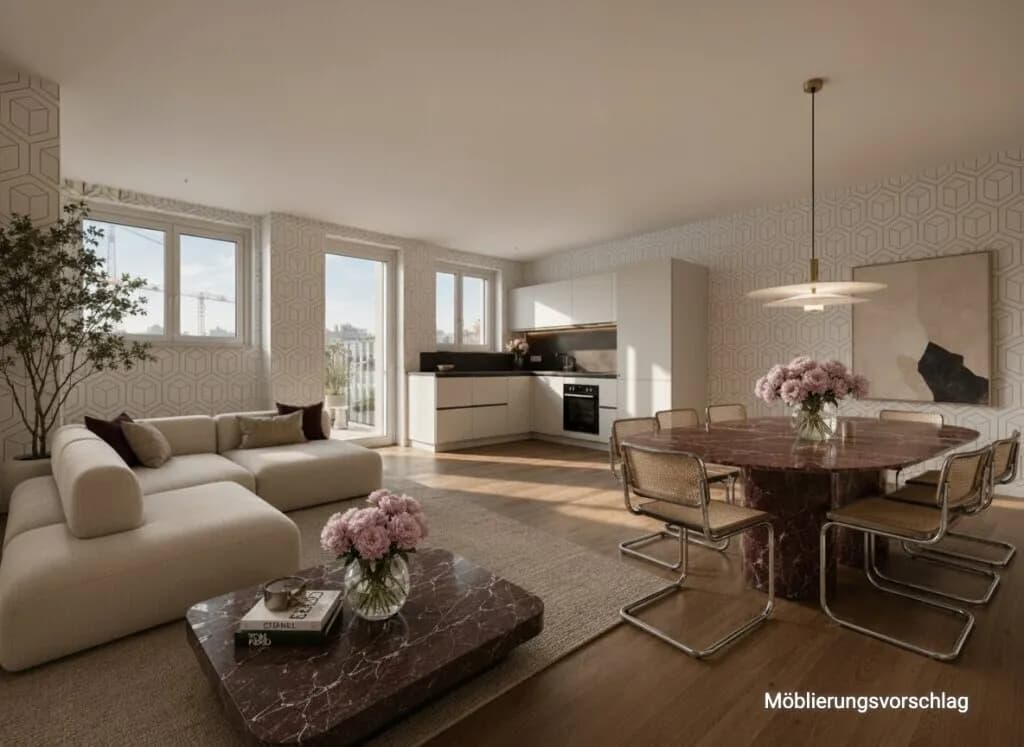 3-Zimmer-Wohnung mieten in Wien – 69,78 m², € 1.799