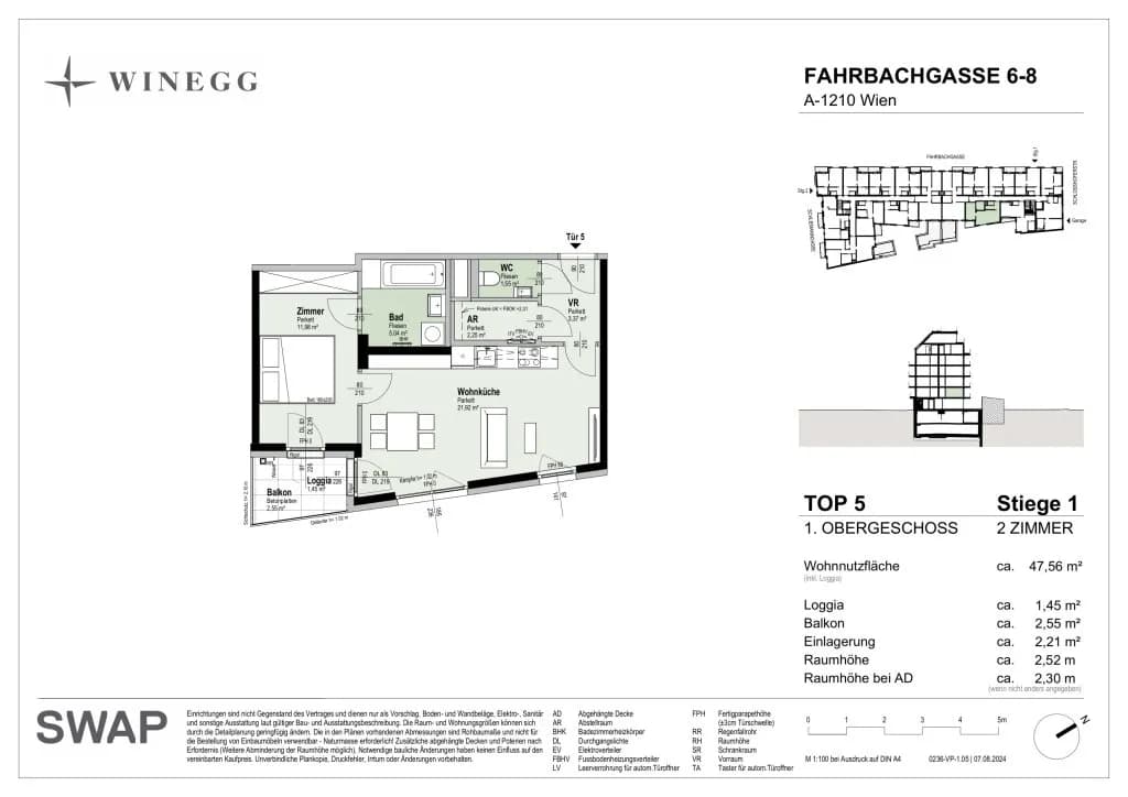 Immobilie kaufen in Wien – 47,55 m², € 271.000 – Bild 22 von 22