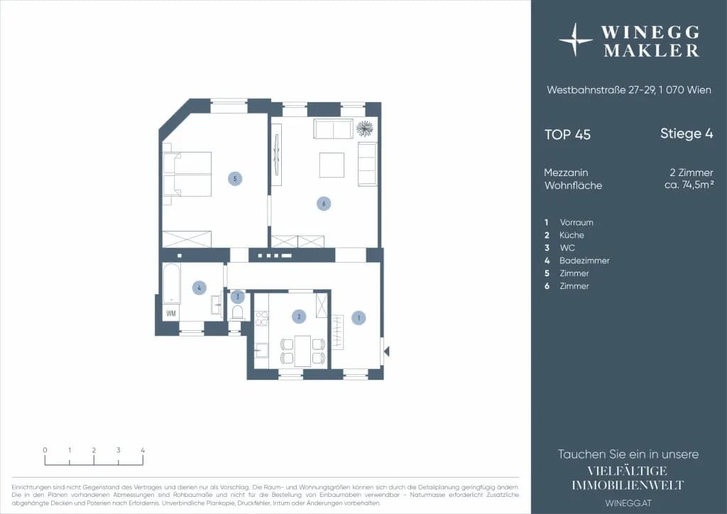 2-Zimmer-Wohnung kaufen in Wien – 74,49 m², € 525.000 – Bild 19 von 19