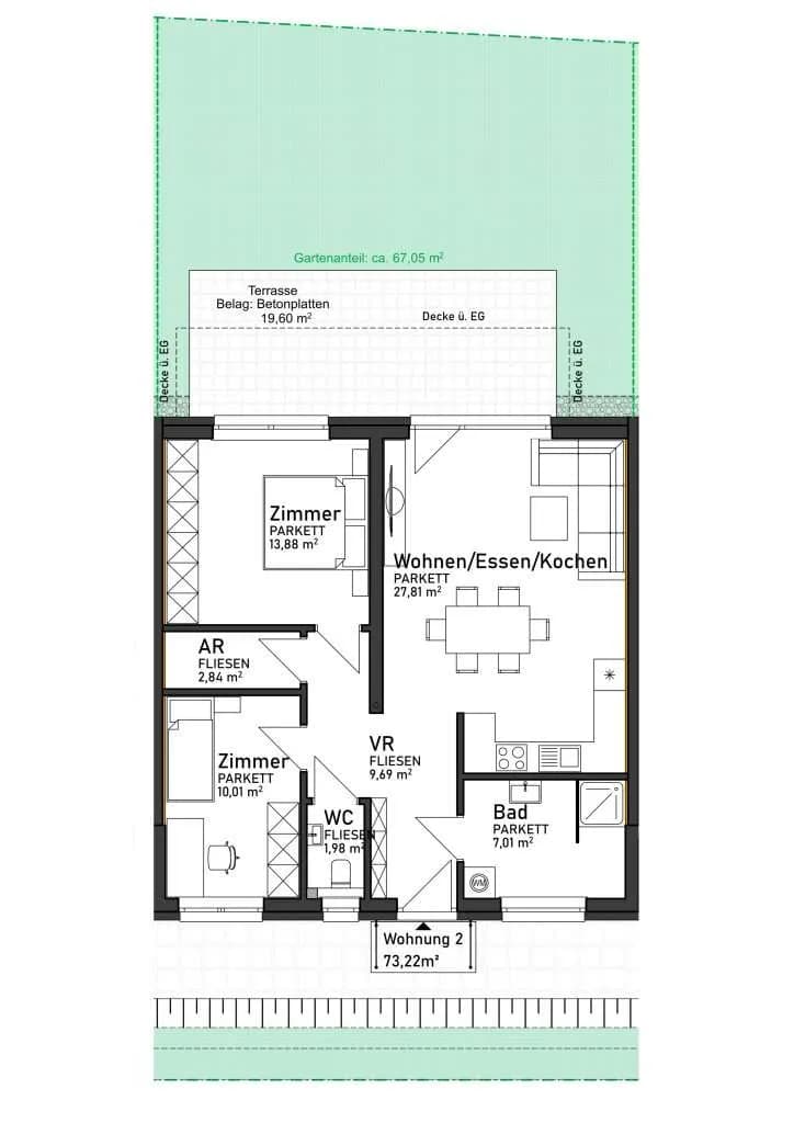 3-Zimmer-Wohnung kaufen in Deutschlandsberg – 73,22 m², € 309.900 – Bild 6 von 6