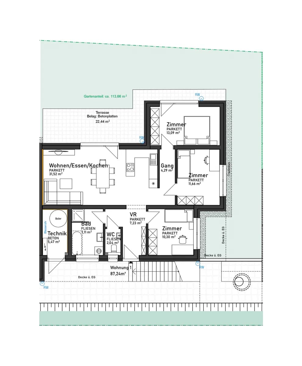 4-Zimmer-Wohnung kaufen in Deutschlandsberg – 87,24 m², € 369.900 – Bild 7 von 7