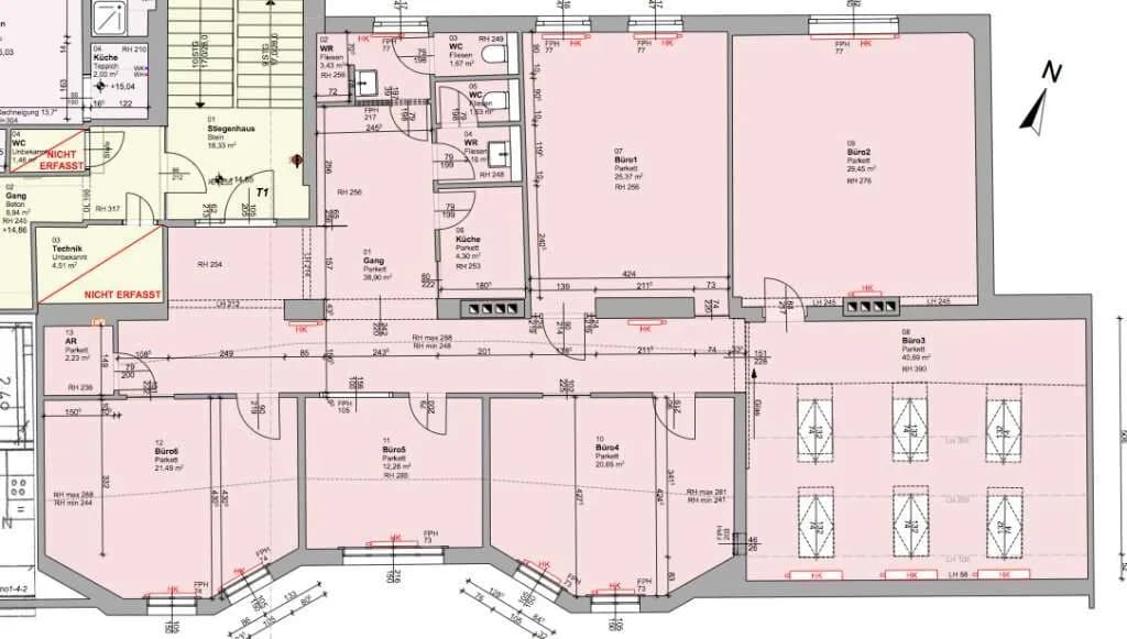 6-Zimmer-Gewerbeimmobilie mieten in Linz – 210 m², € 3.089 – Bild 17 von 17