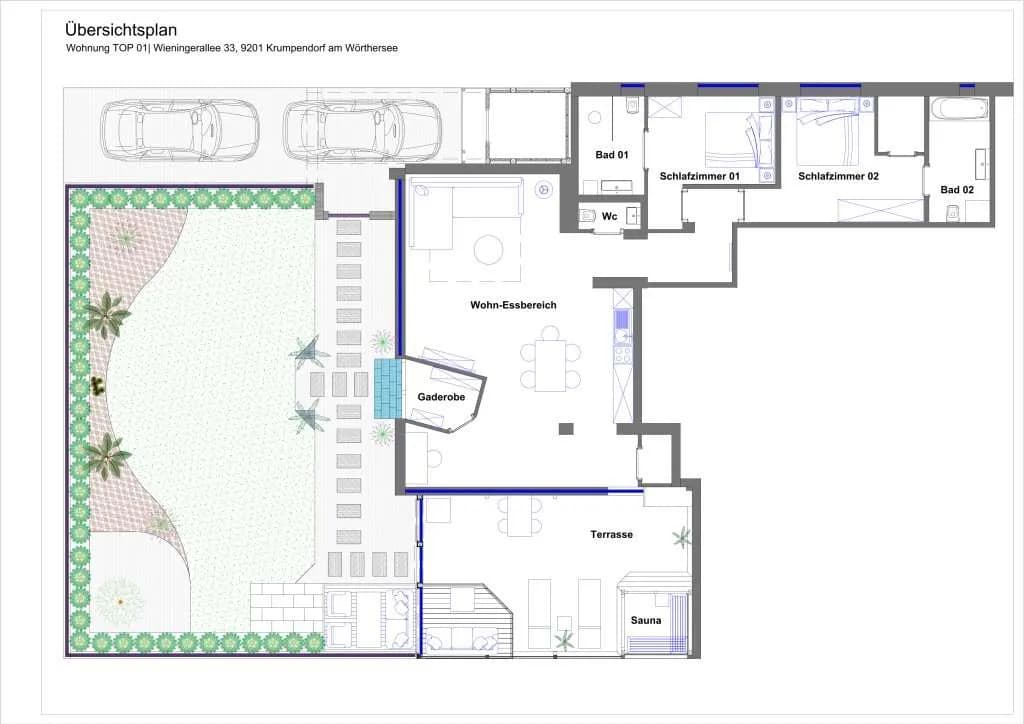2-Zimmer-Wohnung kaufen in Klagenfurt Land – 111 m², € 545.000 – Bild 29 von 29