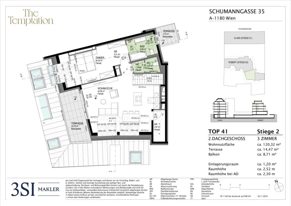 3-Zimmer-Wohnung kaufen in Wien – 120,32 m², € 1.096.000 – Bild 13 von 13