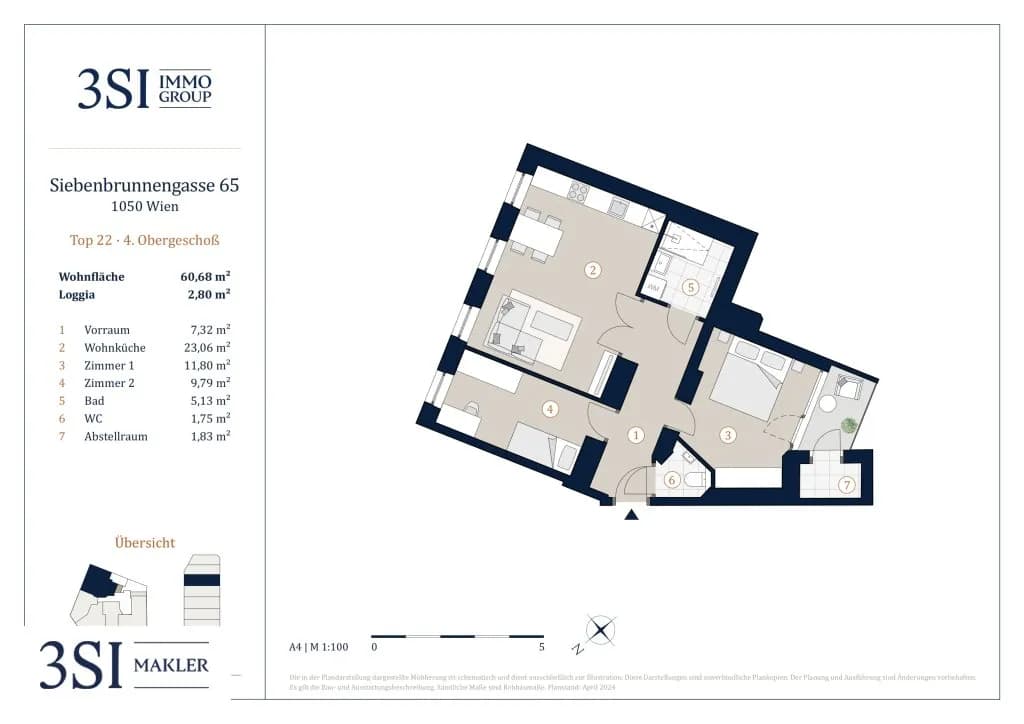 3-Zimmer-Wohnung kaufen in Wien – 60,08 m², € 535.000 – Bild 15 von 15