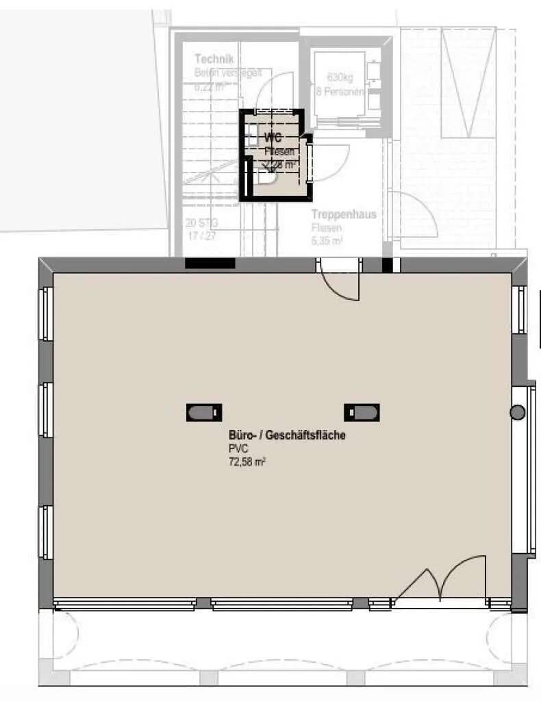 Gewerbeimmobilie mieten in Zell am See – 73 m², € 1.237 – Bild 3 von 4