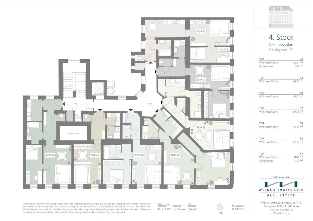 3-Zimmer-Wohnung kaufen in Wien – 51,83 m², € 265.050 – Bild 17 von 18
