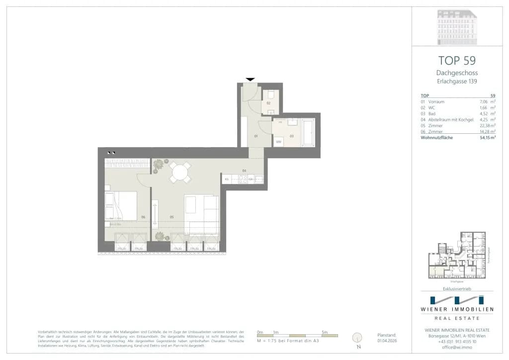 2-Zimmer-Wohnung kaufen in Wien – 54,15 m², € 292.410 – Bild 16 von 18