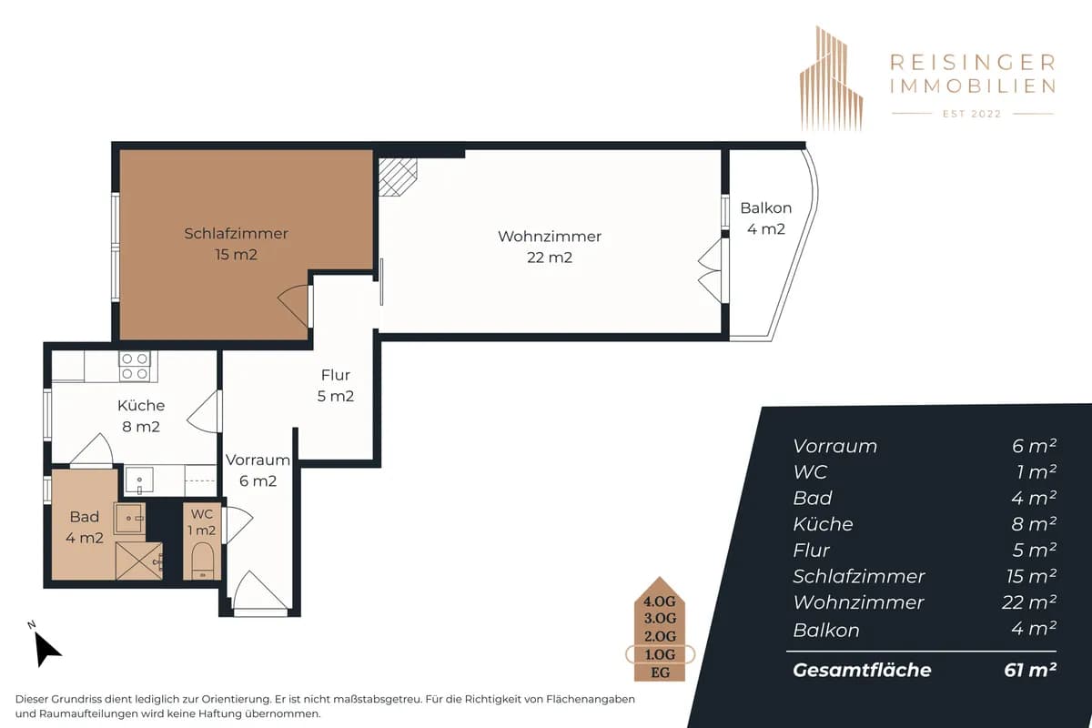 2-Zimmer-Wohnung mieten in Linz – 61 m², € 1.000 – Bild 17 von 17