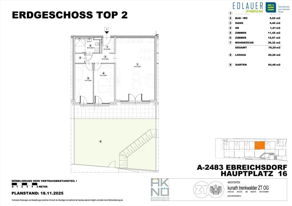 3-Zimmer-Wohnung mieten in Baden – 98,46 m², € 1.495 – Bild 16 von 17