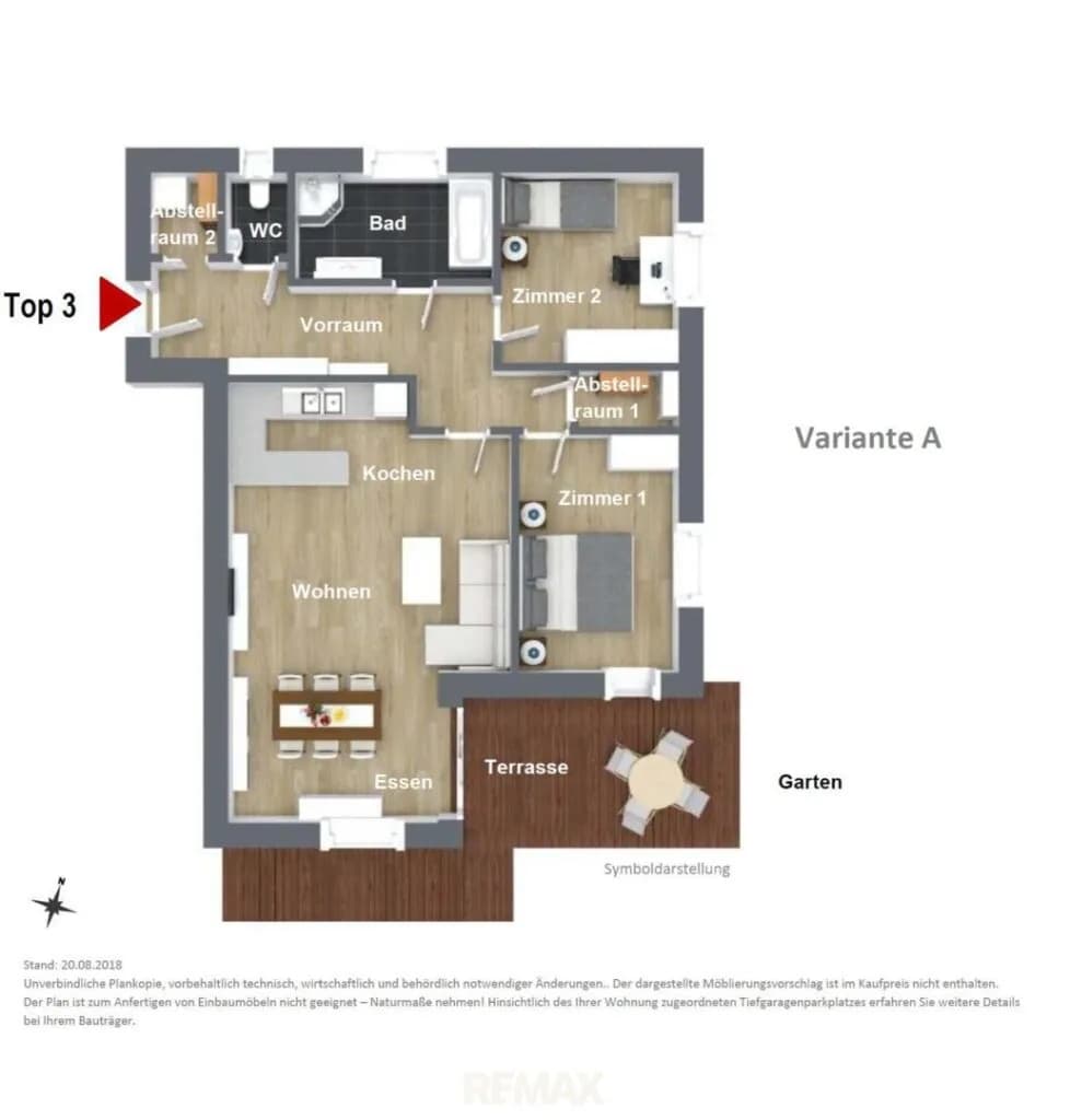 3-Zimmer-Wohnung kaufen in Weiz – 86,58 m², € 449.000 – Bild 3 von 3