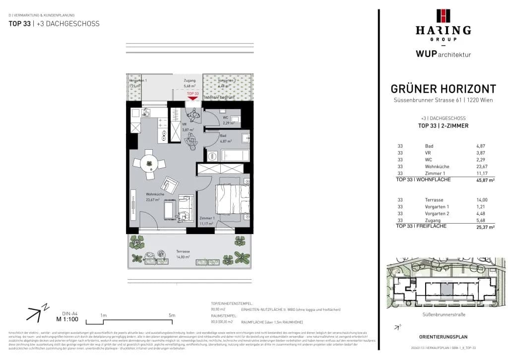 2-Zimmer-Wohnung kaufen in Wien – 45,87 m², € 315.500 – Bild 11 von 11