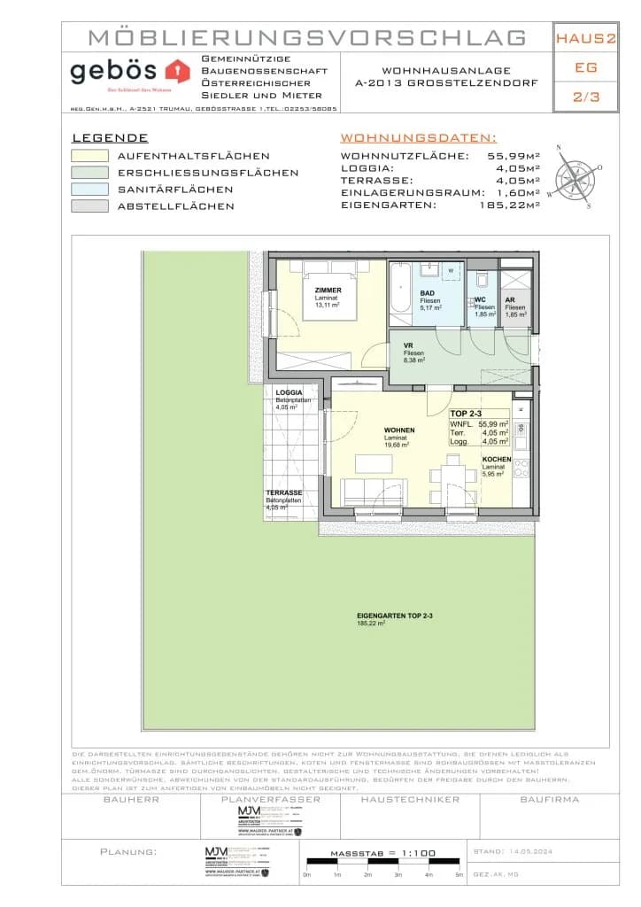 2-Zimmer-Wohnung mieten in Hollabrunn – 55,99 m², € 630 – Bild 17 von 17
