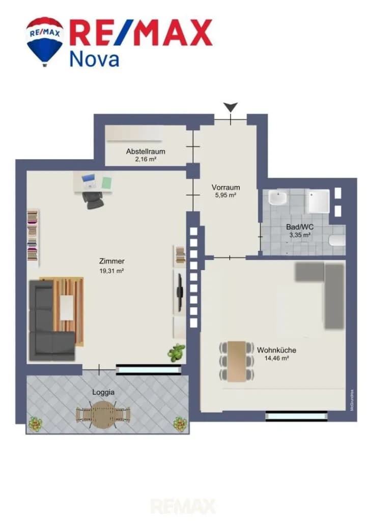 1-Zimmer-Wohnung mieten in Graz – 45,23 m², € 688 – Bild 13 von 13
