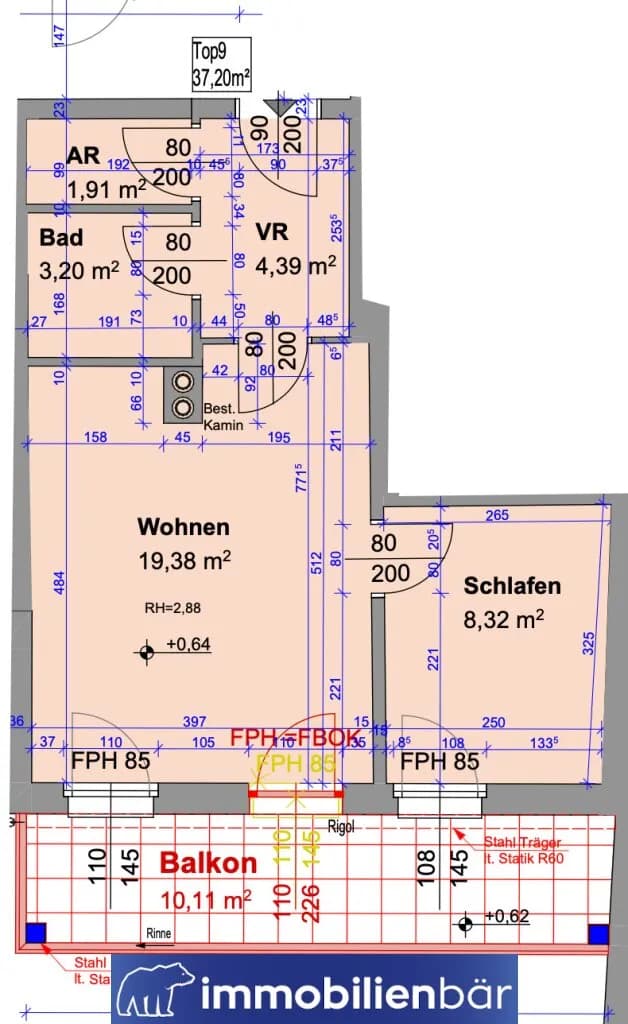 Wohnung kaufen in Linz – 37,2 m², € 179.000 – Bild 12 von 12
