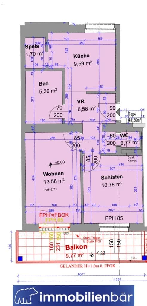 2-Zimmer-Wohnung kaufen in Linz – 48,26 m², € 229.000 – Bild 11 von 11