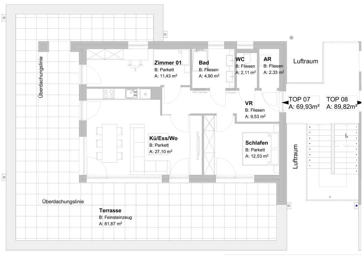 3-Zimmer-Wohnung kaufen in Graz – 69,9 m², € 552.447 – Bild 7 von 11
