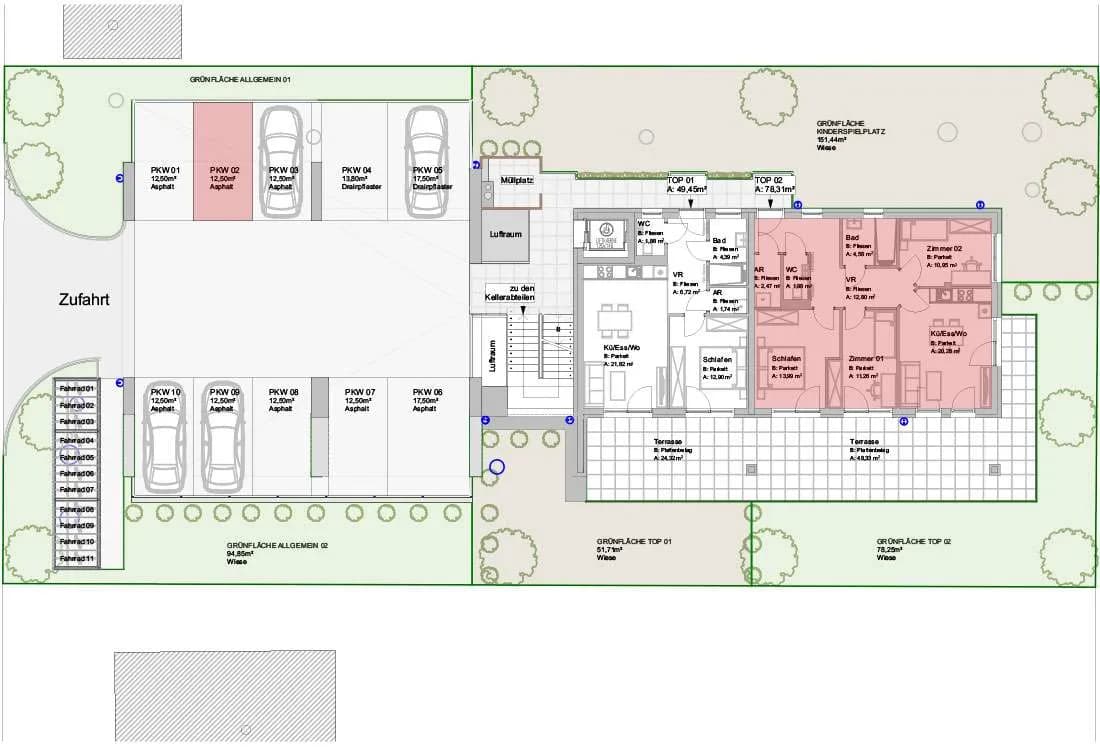 4-Zimmer-Wohnung kaufen in Graz – 78,3 m², € 493.353 – Bild 9 von 11